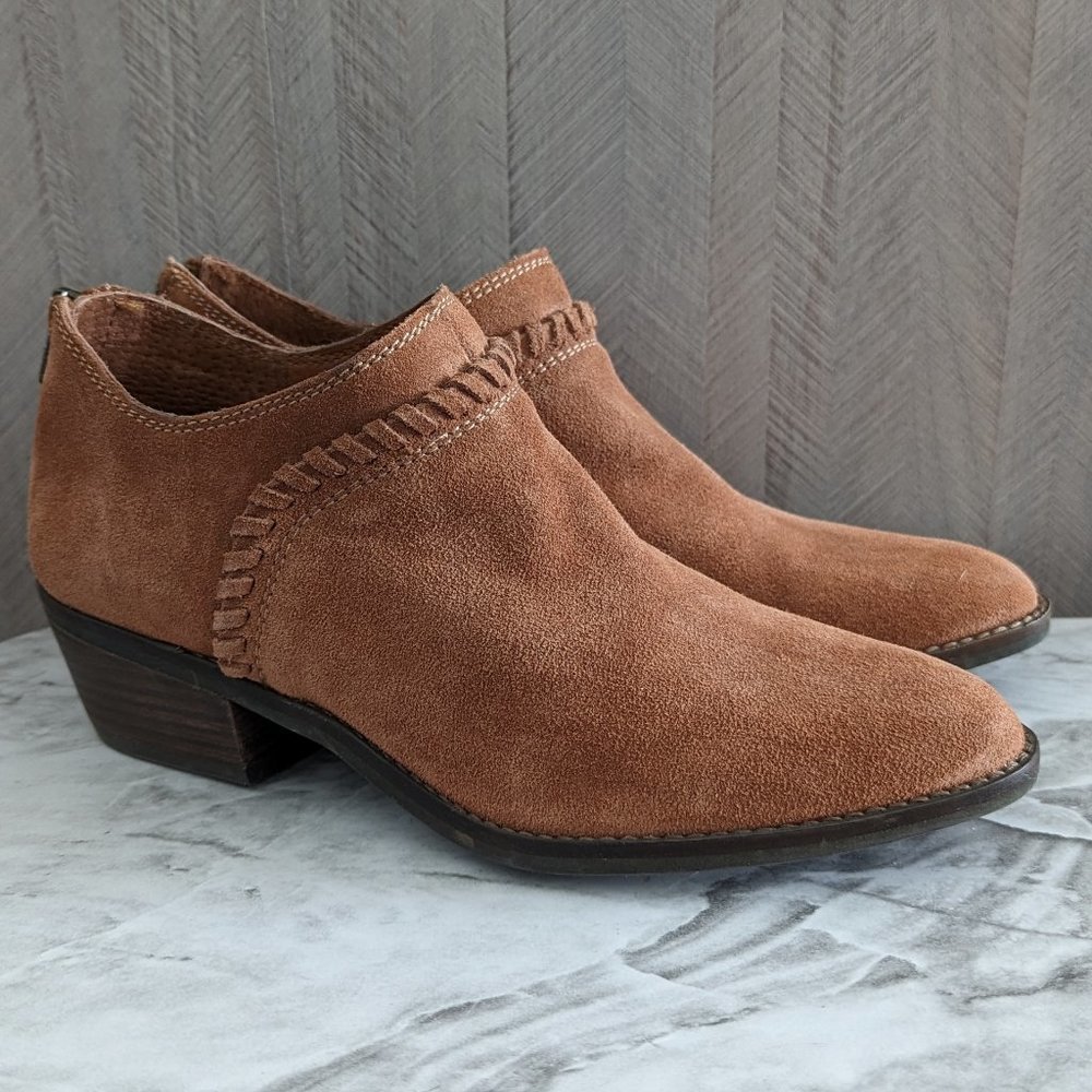 WOMEN'S Lucky Brand Brown Fawnn Western Bootie Size 8